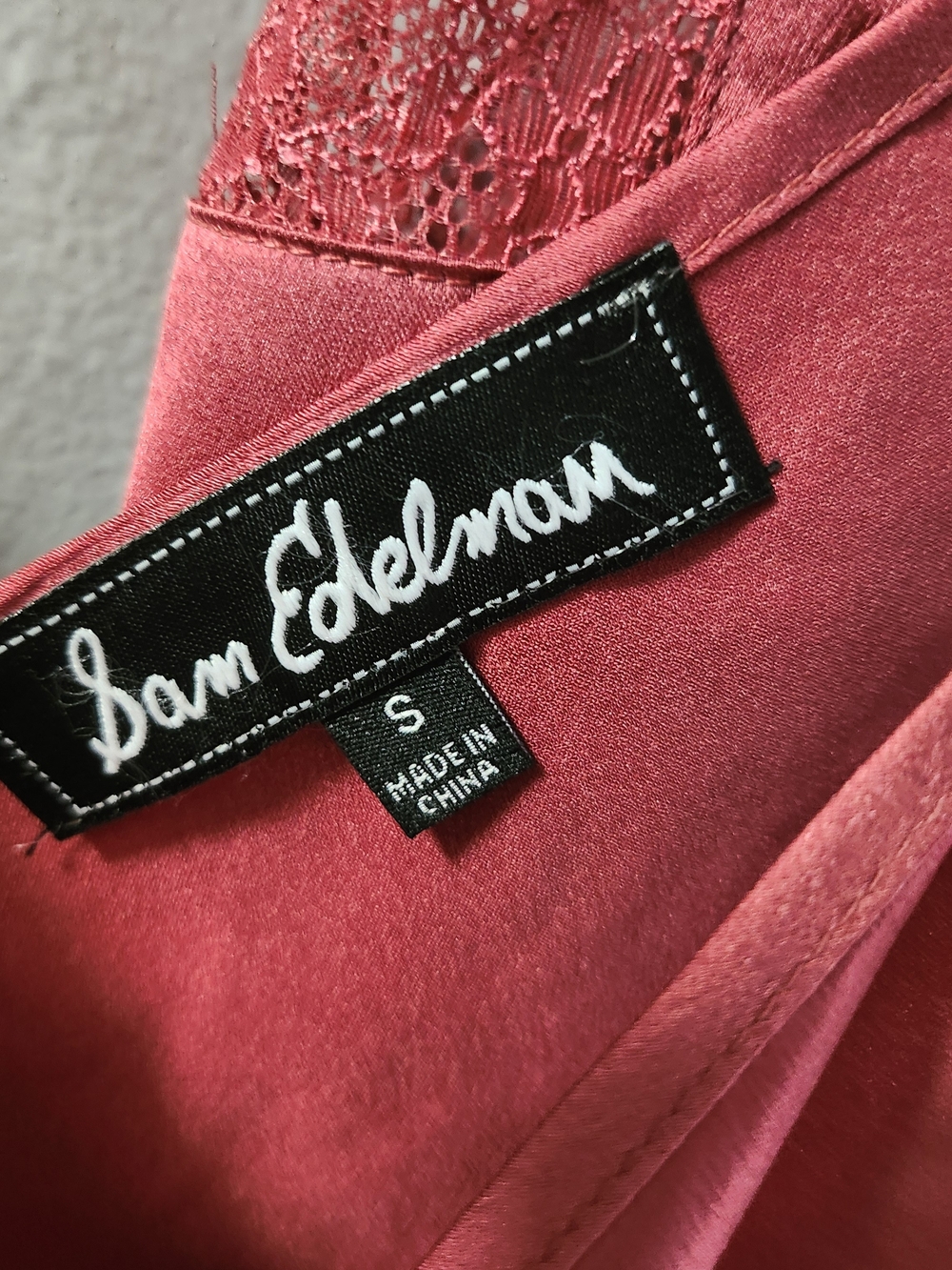 Sam Edelman Satiny Lace-Trim Cami & Shorts PJ Set NWT Size: Small - Picture 3 of 9